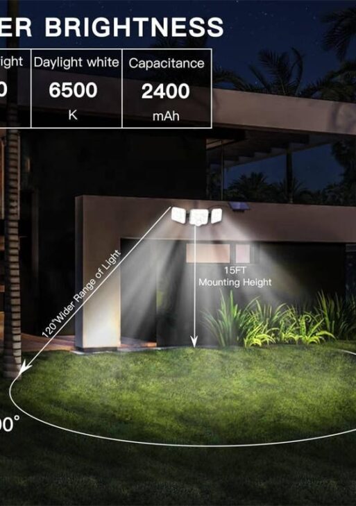 Solar Lights Outdoor with Motion Sensor